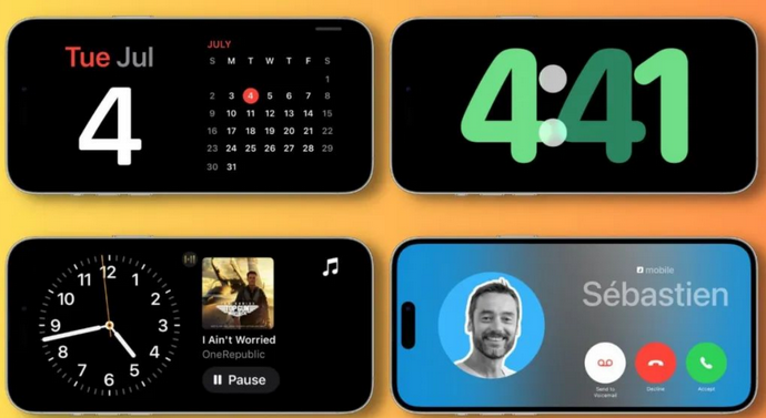 黄埔苹果手机维修分享iOS17横屏充电待机显示有什么好处 