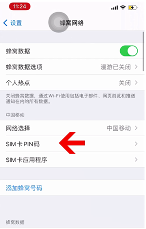 黄埔苹果14维修网分享如何给iPhone14的SIM卡设置密码 