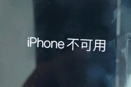 黄埔苹果服务网点分享锁屏界面显示“iPhone 不可用”如何解决 